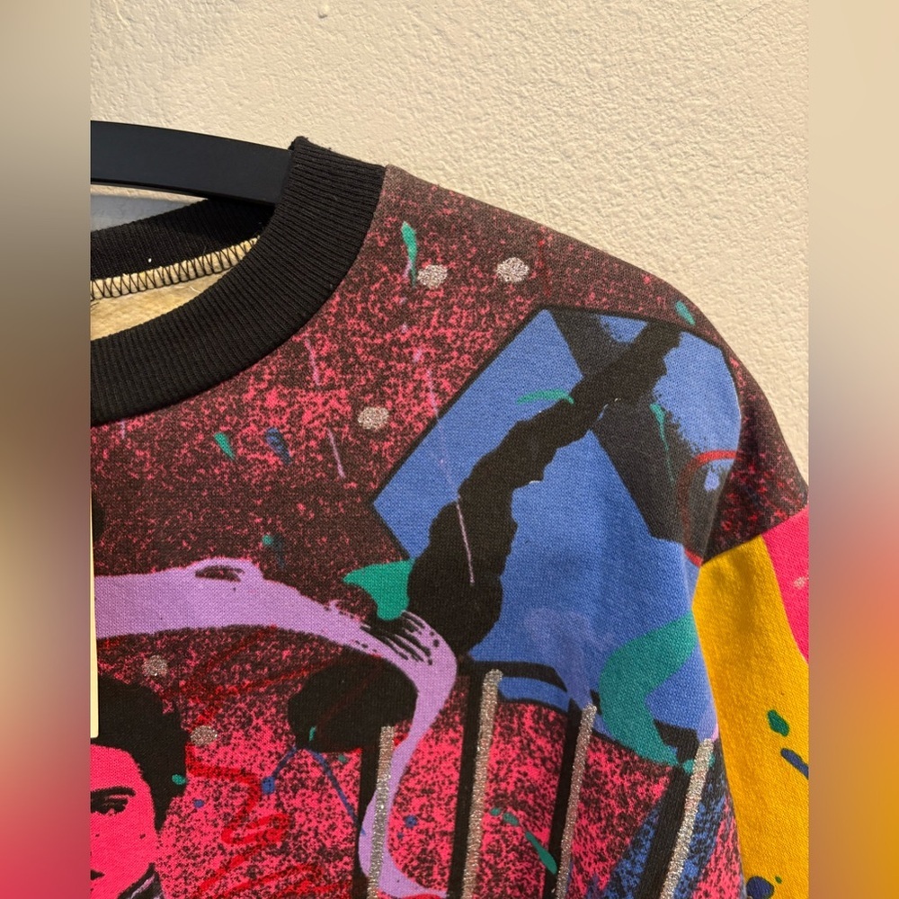 Vintage 1980’s Elvis Presley Liberty Flyer Jailhouse Rock Neon Sweater NWT Sz M - Picture 14 of 16